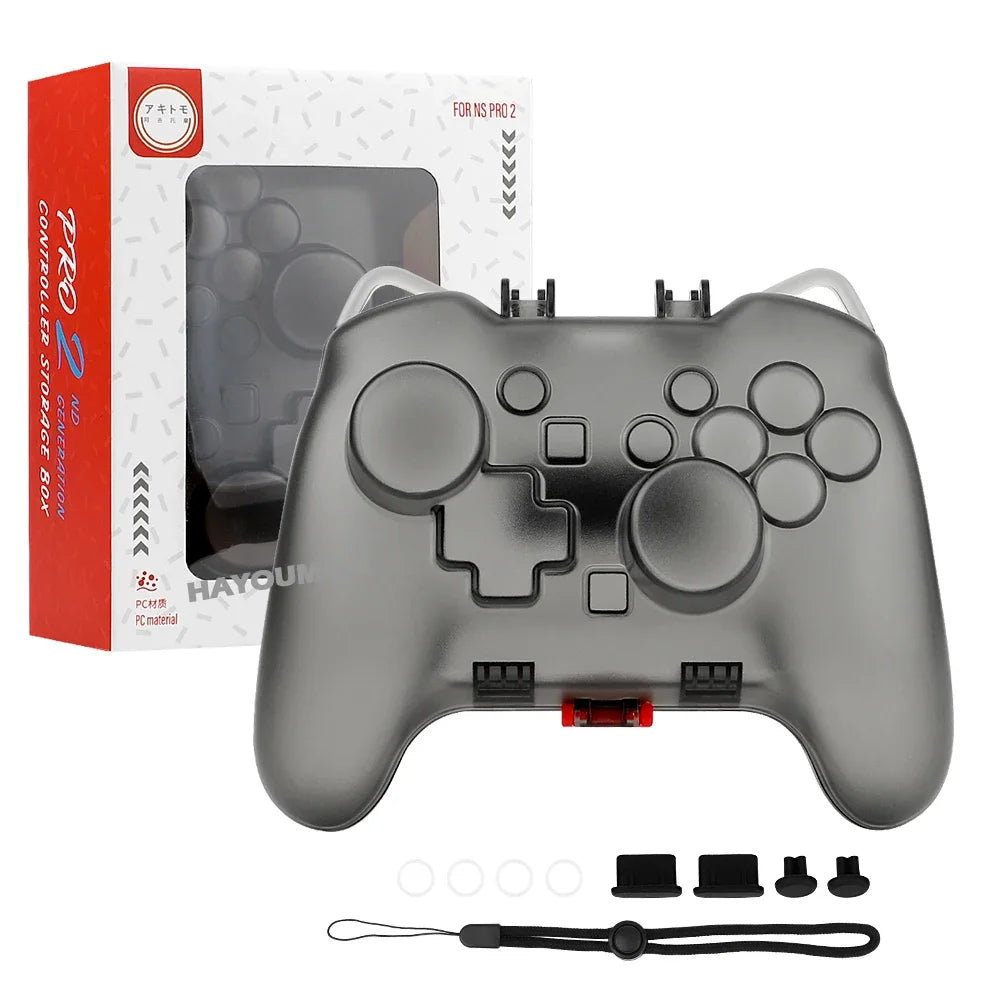 For Switch 2 Scratch & Shock Protection Transparent Protective Case For Switch 2 Pro Controller Hard Protector Cover Accessories