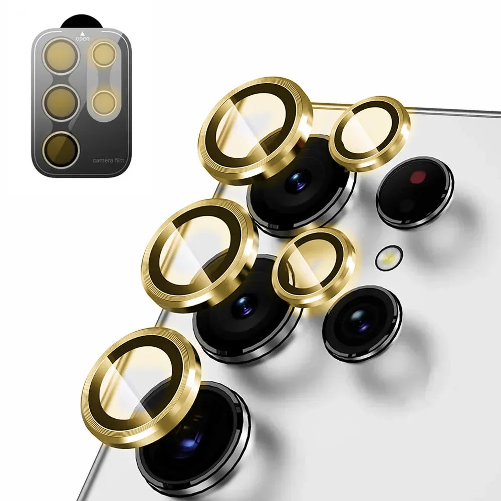 Camera Lens Protetor For Samsung S25 S26 Ultra S24 S23 S22 ultra Case Tempered Glass Film Titanium Alloy Ring Phone Accessories