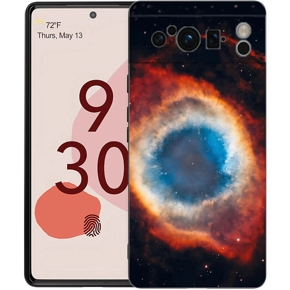 Starry Sky Universe Planet Phone Case For Google Pixel 10A 10 9 8 7 6 Pro XL 9A 8A 6A 7A 5G Soft Shockproof TPU Black Cover
