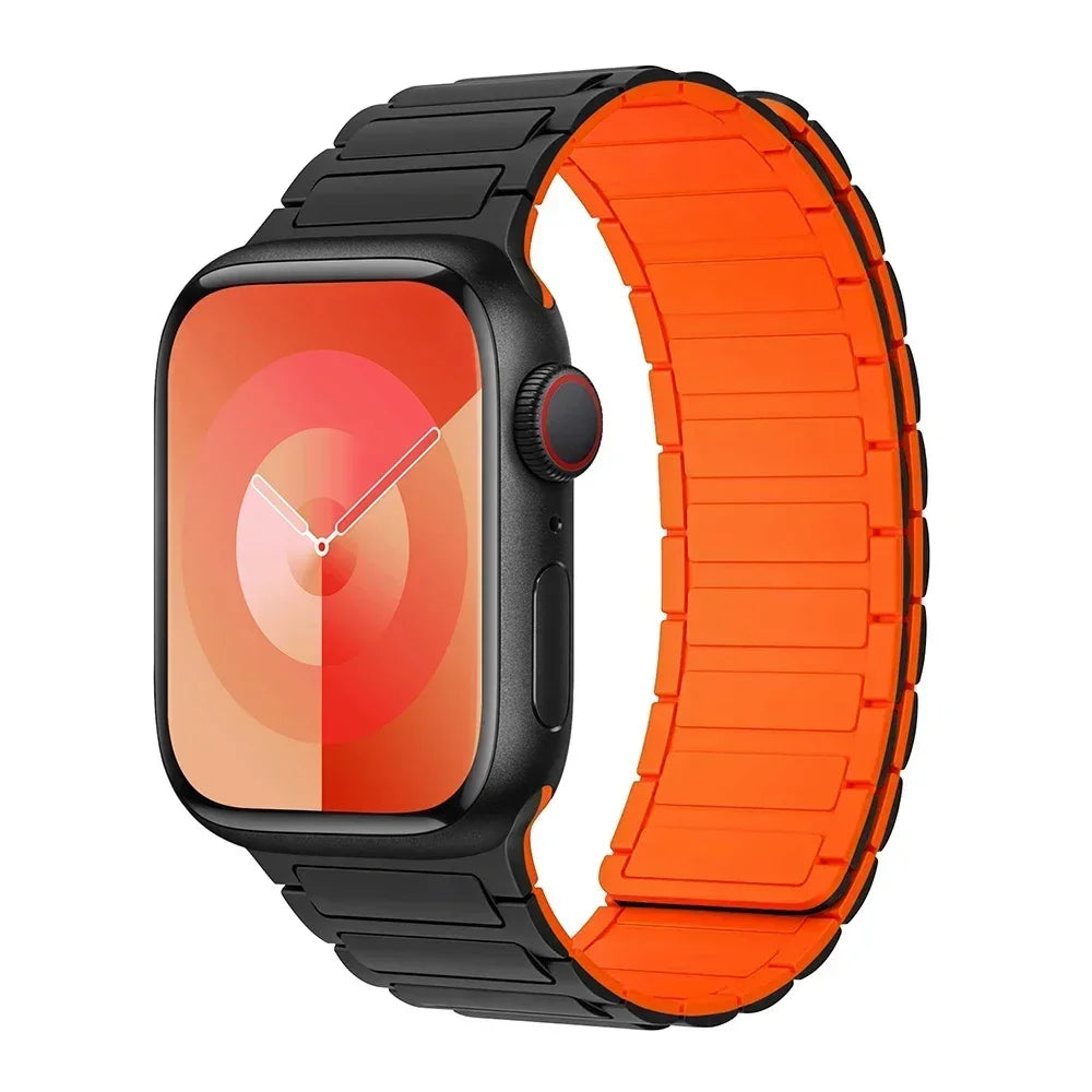 Hot Magnetic Loop For Apple Watch Bands 44 40 49 45 41 38mm Silicone Bracelet iWatch Series 11 10 9 8 7 6 5 4 3 Se Ultra 3/2 Str