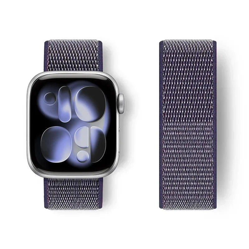 Nylon Loop Strap for Apple Watch Band 46mm 40 44 45mm 41mm  Breathable Bracelet for IWatch Series 11 10 9 8 7 Ultra3 2 49mm band