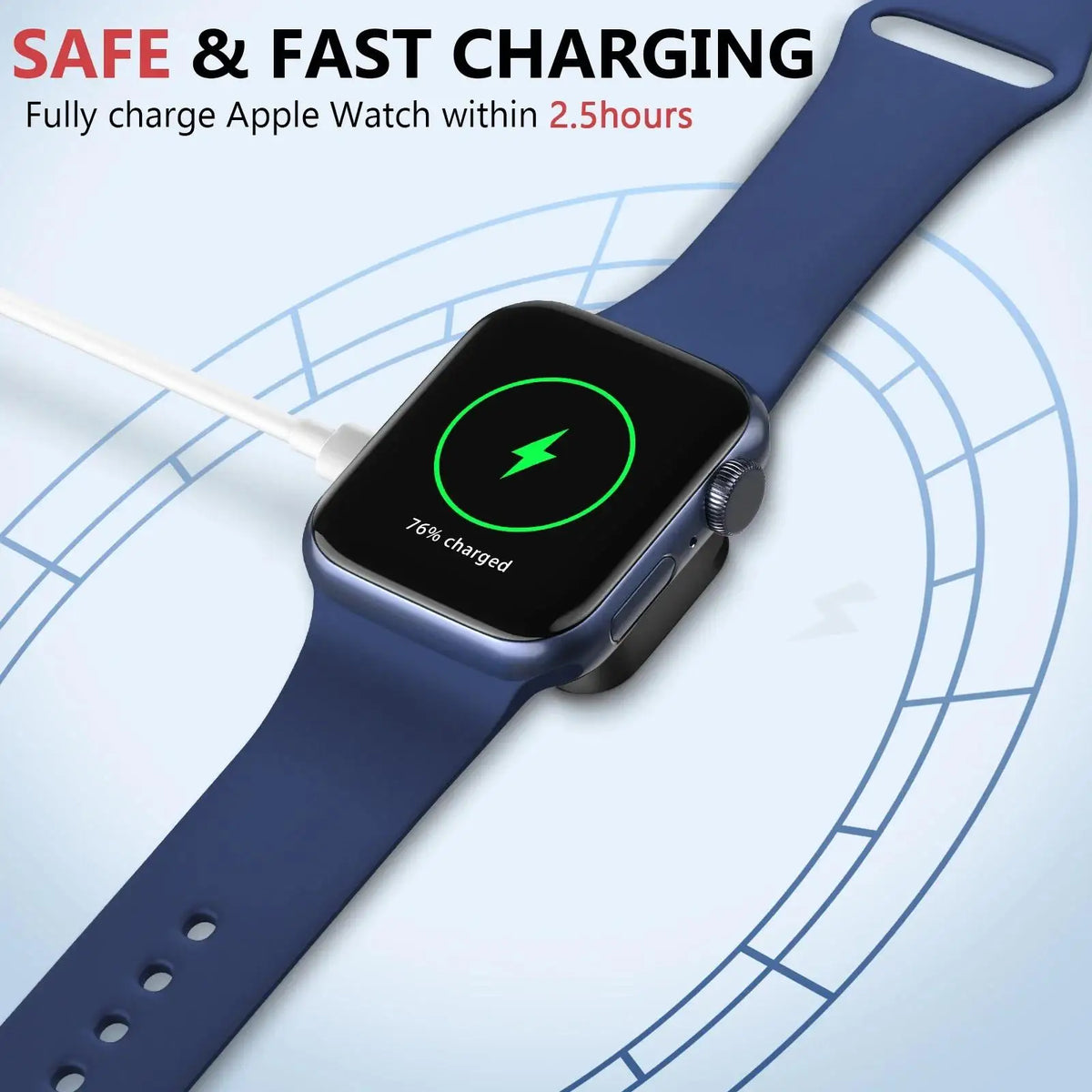 Portable Wireless For iWatch Wireless Charger For Apple Watch 10 9 8 7 6 5 4 SE Mini Metal Charger For iWatch Series Ultra 1 2 3