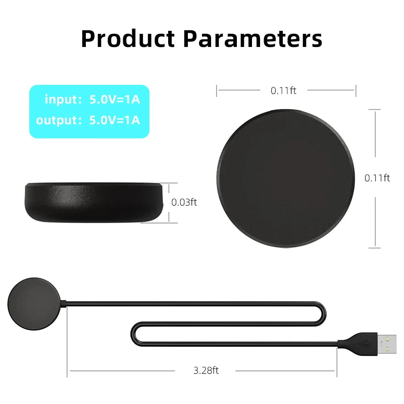 USB replacement charger for Samsung Galaxy Watch 8/7/Ultra/FE/6/6 Classic/5/5 Pro USB-C smartwatch charger charging cable