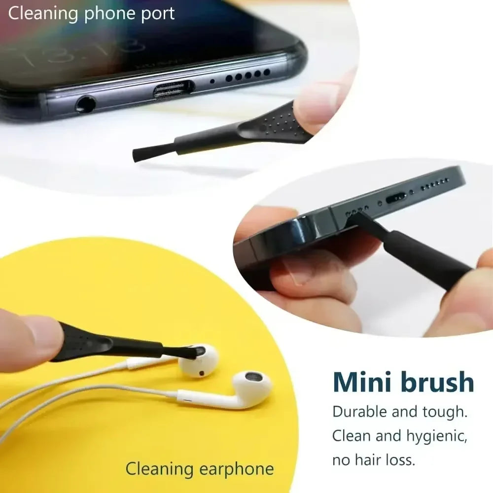 Cell Phone Charging Port Dust Plug with Cleaning Brush for IPhone 15 14 13 16Pro Max Plus Samsung Xiaomi IOS Type C Cleaner Set