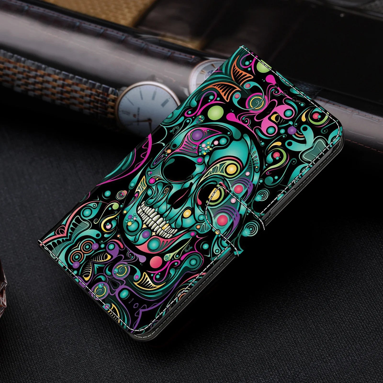 3D Magnetic Flip Leather Wallet Case For Samsung Galaxy S25 S24 S23 S22 S21 S20 S10 S10e S9 S8 Plus Ultra FE EDGE 4G/5G