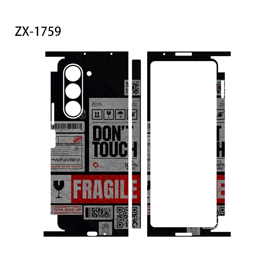 Skin Wrap For Galaxy Z Fold 6 Back Film Samsung Z Fold 7 Protective Decal Fold 4 Fold 3 Sticker Back Screen Protector