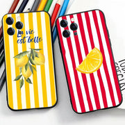 Summer Fruit Lemon Phone Case For Samsung Galaxy S26 ULTRA S25 S24 S23 S22 S21 S20 Ultra Plus FE Note 20 10 Plus Silicone Cover