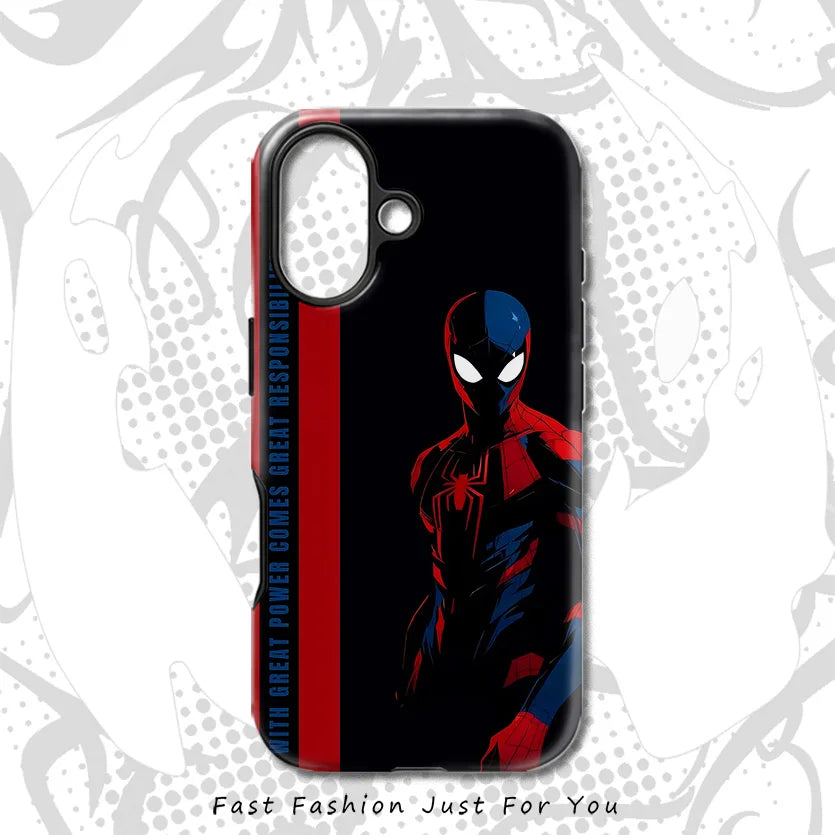 Cool SpiderMans NEW Phone Case For IPhone 17 17e 16e 16 15 14 13 12 11 X XS XR XSMAX 8 Air Pro Max Plus Double-layer Back Cover