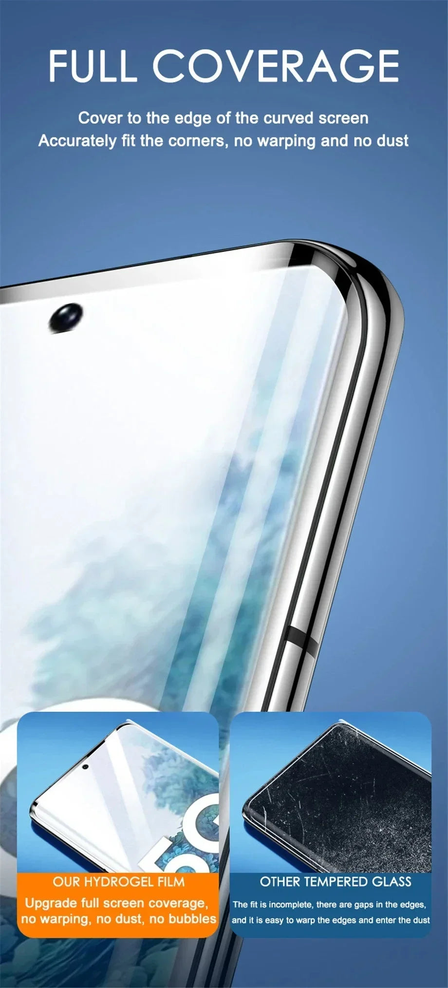 5 Pcs Full Cover Hydrogel Film For Samsung S26 S25 S24 S23 Ultra Plus S24 FE Galaxy A56 A55 A36 A35 A16 A15 Screen Protector