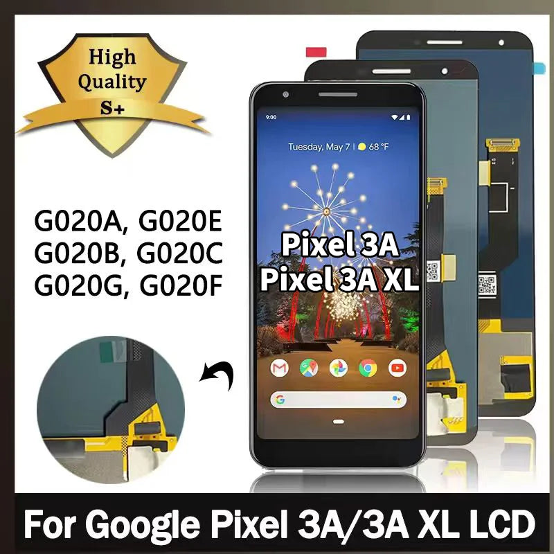 New for Google Pixel 3a LCD G020A G020E G020B Display Touch Digitizer Screen for Google Pixel 3A XL G020C G020G G020F Display