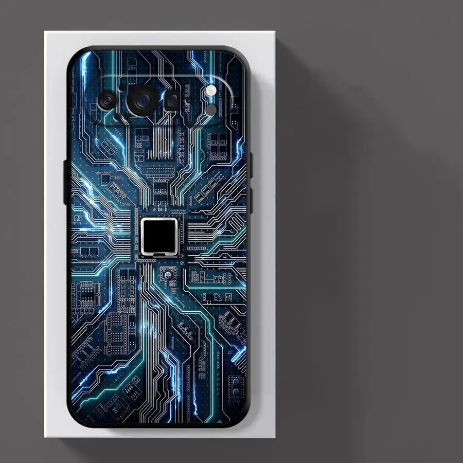 Retro Circuit Board Funda Phone Cover Case for Google Pixel 10A 9a 6a 6 7 8 Pro 8a 10 9 Pro XL 7a