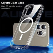 Transparent Case For iPhone 17 16 15 14 13 12 11 Pro Xs Max 16e Air Mini 7 8 Plus X XR SE 2020 2022 Magnetic Shockproof Cover