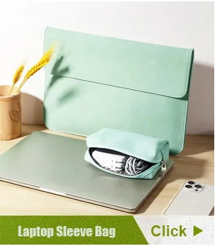 Computer Sleeve Case for ( MacBook Mac Book iPad ) Air M1 M2 13 14 15 6 16 Pro 12 9 11 Inch Cover Bag Pouch Briefcase Leather
