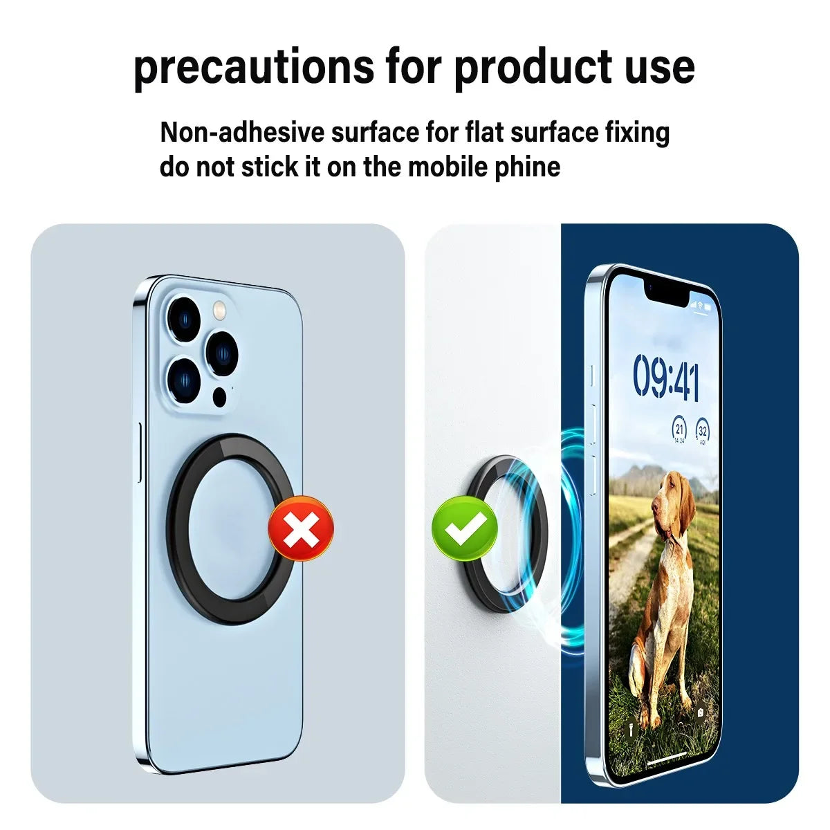 Universal Strong Magnet Phone Stand Holder for Magsafe iPhone 12/13/14/15/16/17 iPad Car Wall Use Ring Holder Tablet Stand