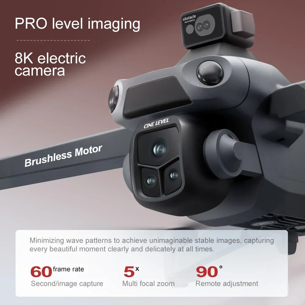 Original V918 Max GPS Foldable Drone 8K Dual Camera 360° Obstacle Avoidance Brushless 5G WiFi Screen Remote RC Quadcopter