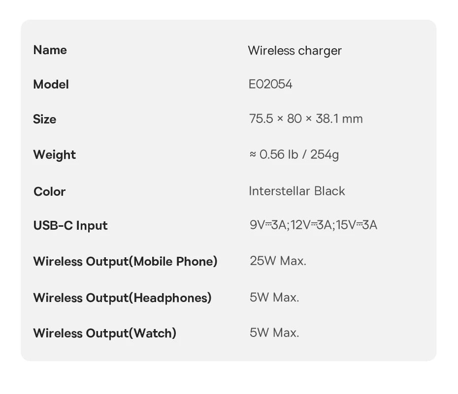 Baseus 3 in 1 Magnetic Wireless Charger Qi2.2 25W Fast Charging For iPhone 17 16 15 14 Apple Watch Earbuds AirPods Pro iWatch