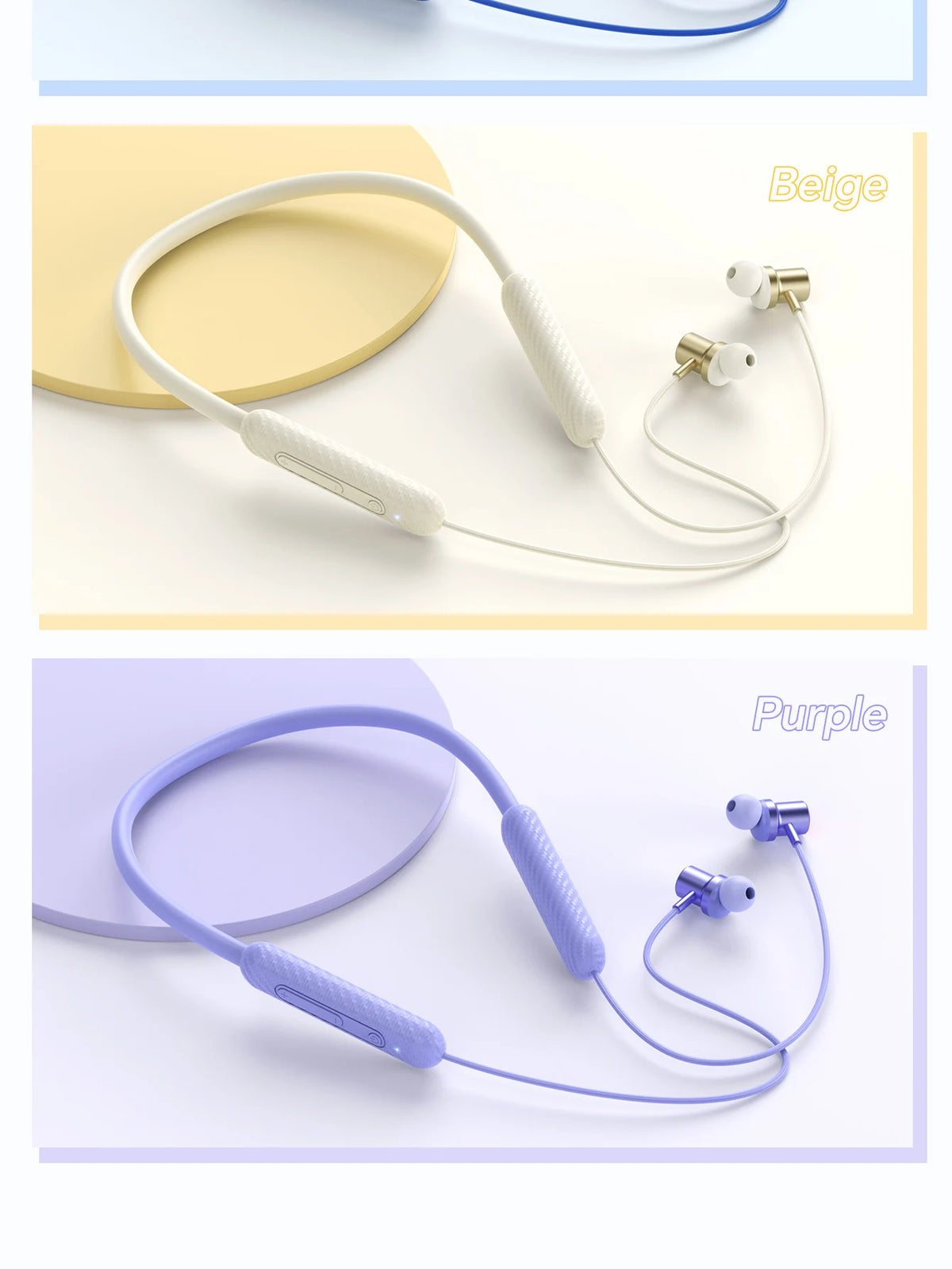 HOCO ES70 Neckband Headsets Bluetooth Wireless Headphones Outdoor Sport Earphones Portable Hifi Sounds Earbuds With Microphone