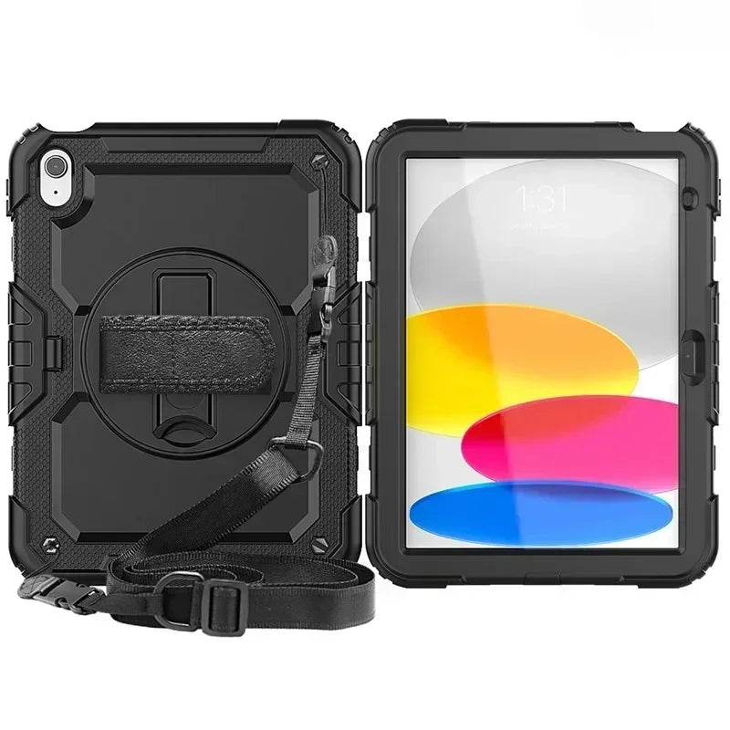 Case For iPad A16 10th 11th Generation 7/8/9th 10.2 Pro 11 12.9 Air 11 13  Air5 4  Mini 7 6 5 4 Shockproof Stand Kids Safe Cover