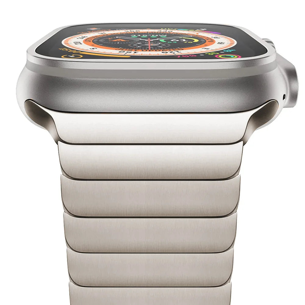 Ultra 4 3 2 Titanium Color Strap For Apple Watch Ultra 49mm 46mm 45mm 44mm 42mm Stainless Steel Band iWatch 12 11 10 9 8 7 6 SE3