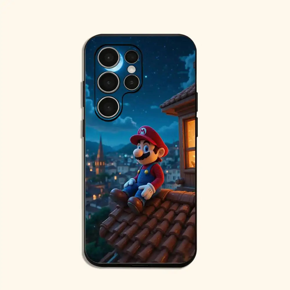 super m-mario Phone Case For Samsung Galaxy S24 S25 S23 S22 S21 Shockproof Cover