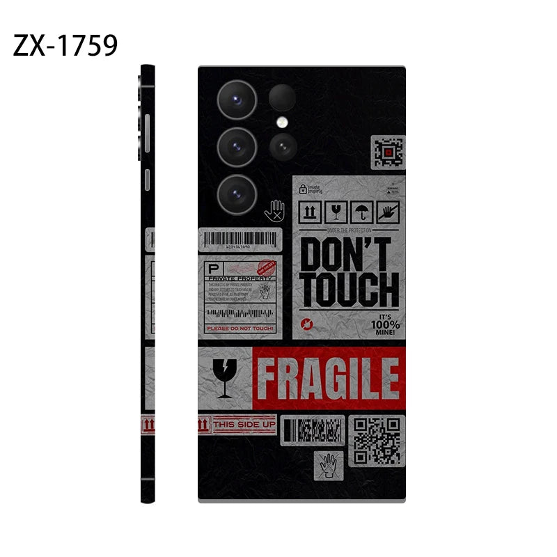 Skin Sticker for Samsung Galaxy S24 S23 S22 S25 Ultra S25 EDGE Decals Back Film Cover Screen Protector Wrap Ultra Thin