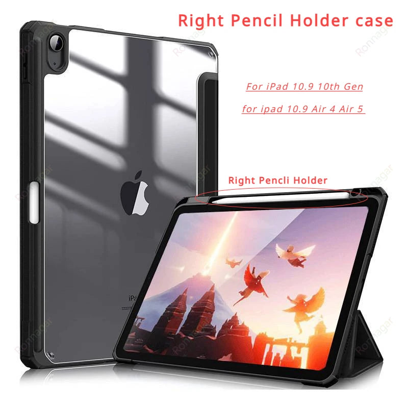 Smart Case for iPad A16 A19 12th 11th Gen 2026 2025 2024 Air11 13 M4 M3 Air 8 7 6 Air 5 4 Pro11 13 M4 M5 M2 10th 9 8 7 10.2 10.5