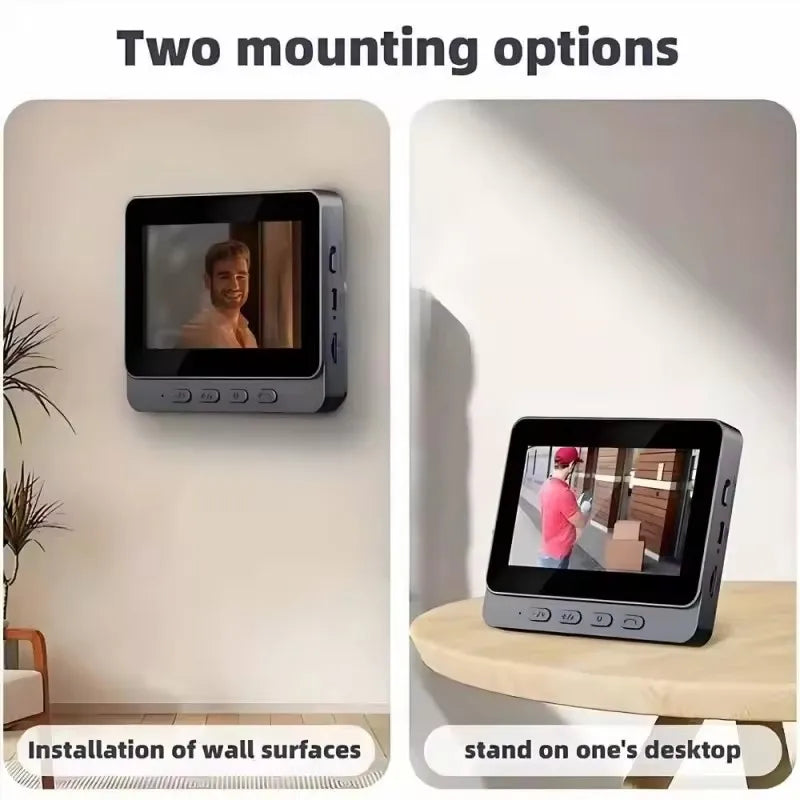 Doorbell Camera Smart Wireless 4G Video Intercom Camera Inteligente Night Vision 4.3 Inch HD Screen For Security Home Apartment