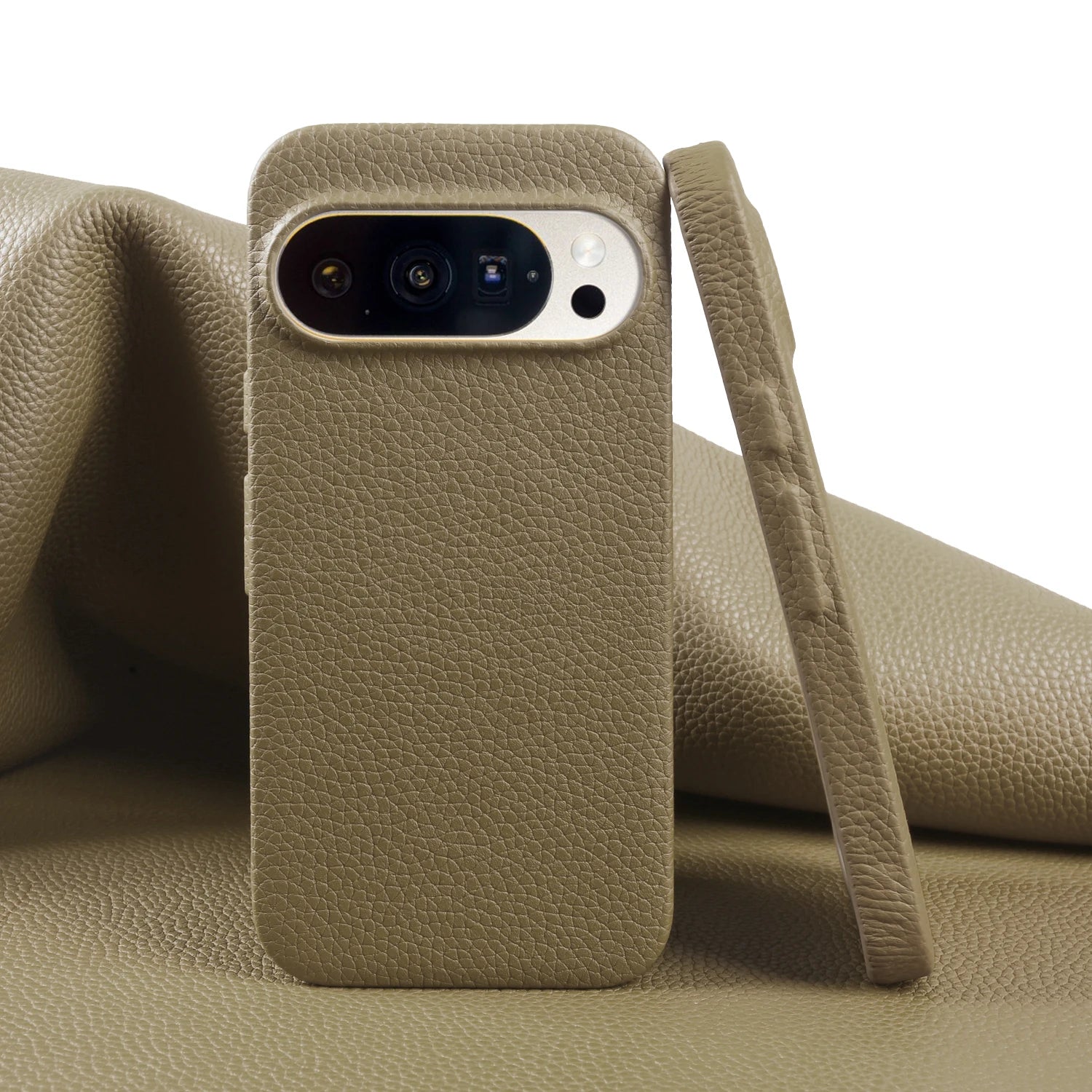 Premium Lychee Pattern Genuine Leather Case For Google Pixel 10 Pro XL Pixel10 9A 8A Pixel 7 8 9 Pro XL Back Cover Phone Case