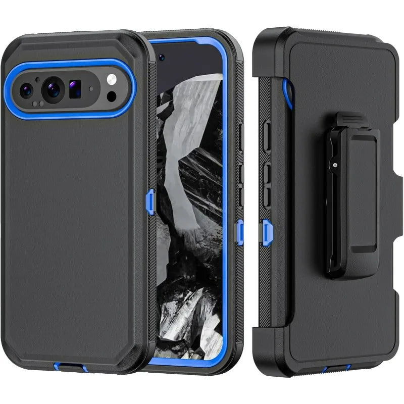 Military Grade OTT Protection Case For Google Pixel 10 9 8 Pro XL Hard Waterproof Raised Camera Bezel Cover with Rotate Clip