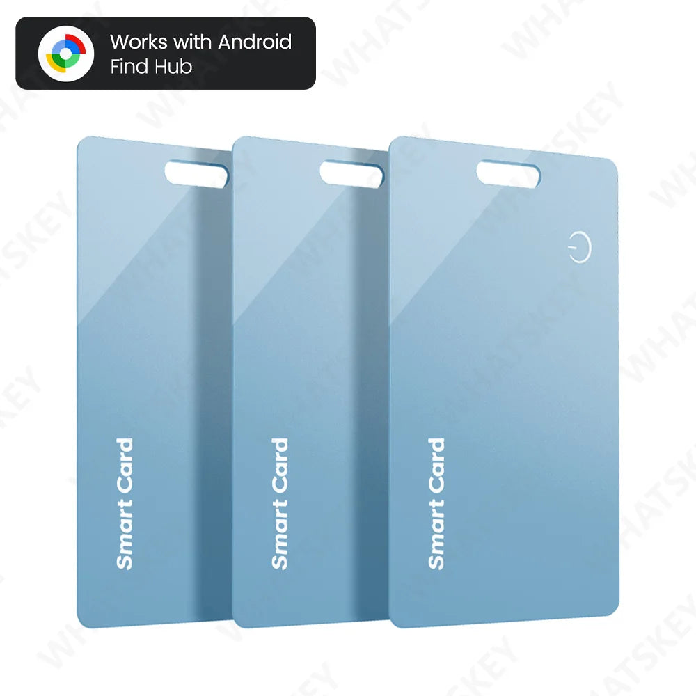 Ultra Thin Global GPS Android Tracker Card Wireless Charging Waterproof Smart Wallet Tracker Card with Google Find My Device App