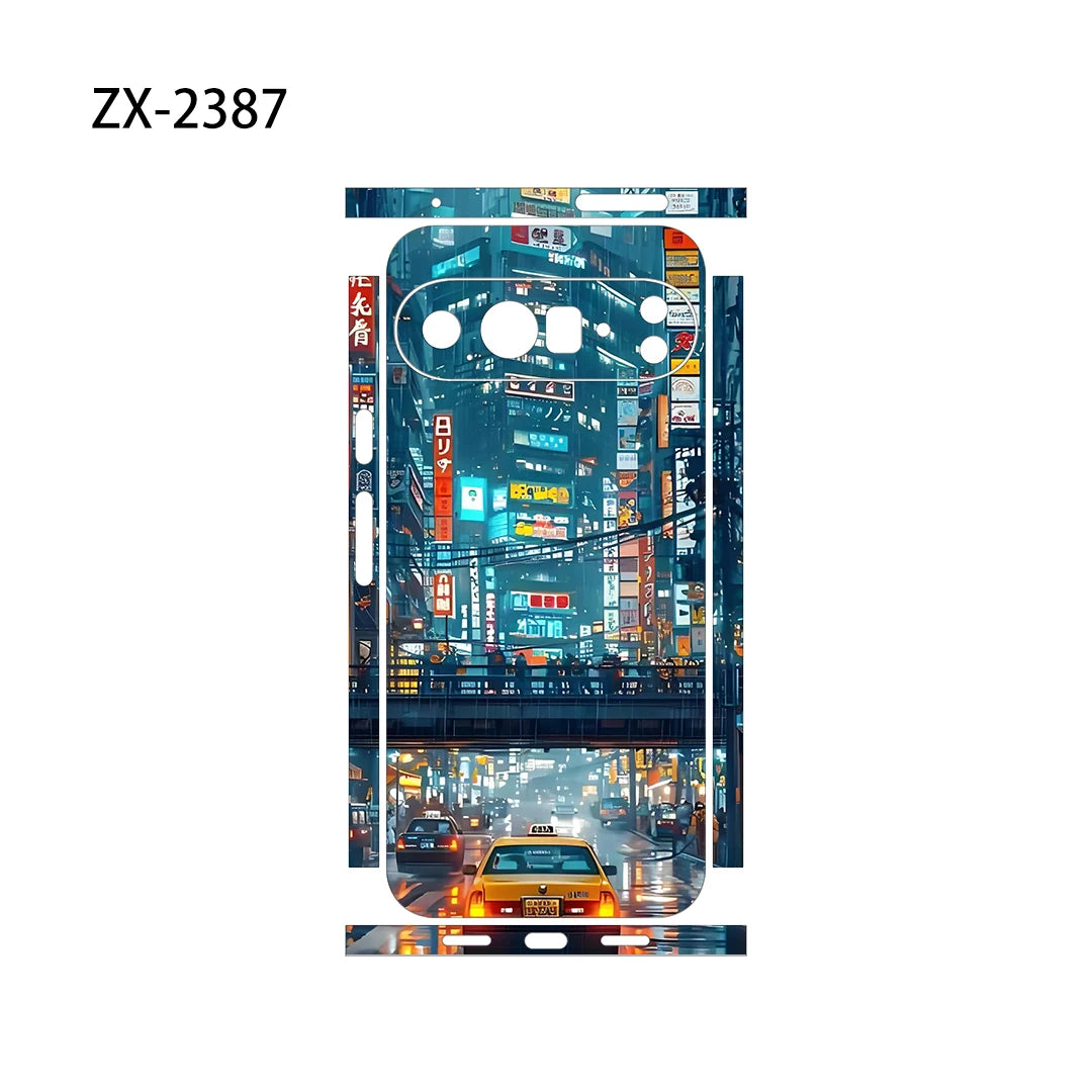 OSCARSKIN Z Decal Skin Wrap for Google Pixel 10 9 8 7 Pro 6 6A Back Screen Protector Film Cover Case Macaroon Wrap Sticker