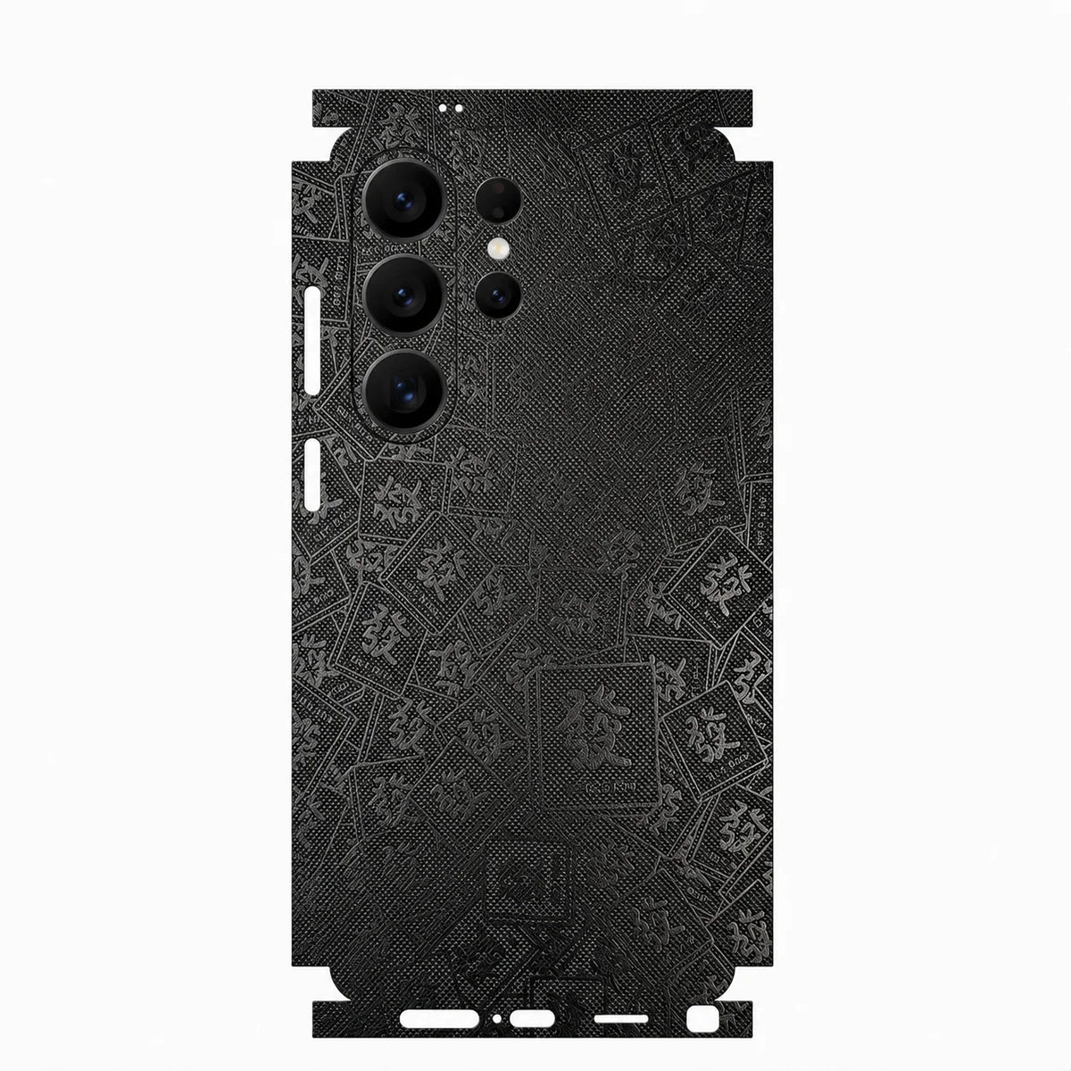 Full Coverage Faux Leather Back Skin for Samsung Galaxy S26 S25 Ultra Plus S24 S23 Full Wrap Anti Scratch Rear Film Sticker