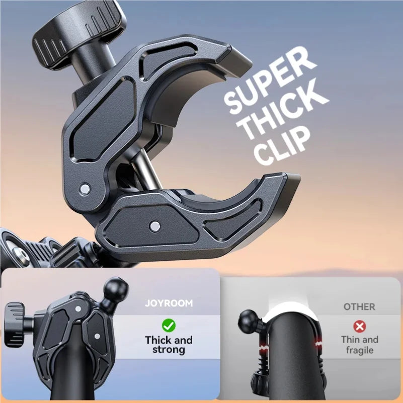 Motorcycle Phone Mount Holder Dual Vibration Dampener Universal Bike Bicycle Phone Mount for 4.7''-7'' Phones