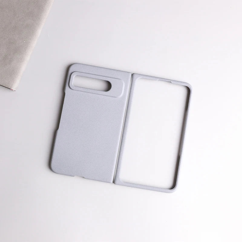 Sandstone Matte Hard PC Flip Phone Case For Google Pixel Fold Ultra Thin Anti-fall Non-slip Full Protect Bumper For Pixel Fold