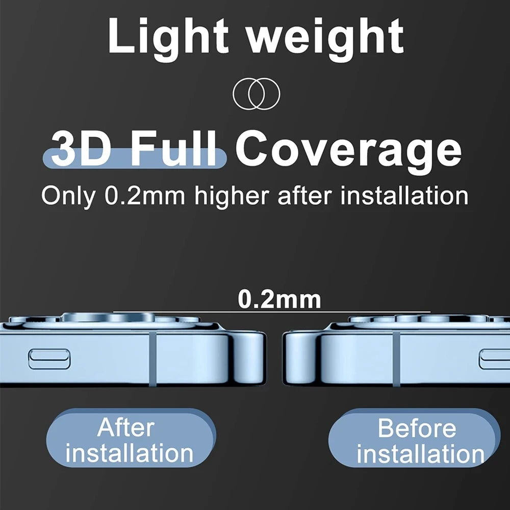 Metal Camera Lens Glass Protector For iPhone 18 Pro Max 17 16 Plus 15 14 13 Mini 12 11 iPhone Duo Air Camera Protector Film