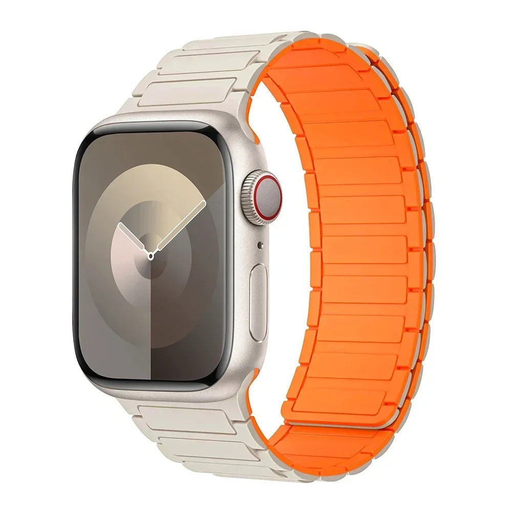 Hot Magnetic Loop For Apple Watch Bands 44 40 49 45 41 38mm Silicone Bracelet iWatch Series 11 10 9 8 7 6 5 4 3 Se Ultra 3/2 Str