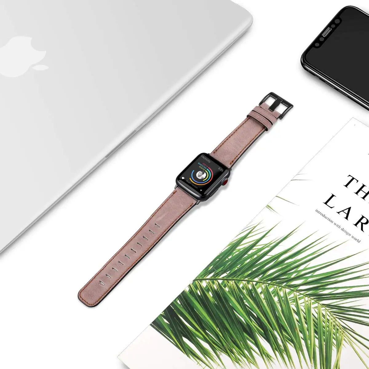Leather Strap For Apple Watch Band 44mm 40mm 45mm 41mm 42mm 38mm 46mm 49mm bracelet Correa iWatch Series 10 9 8 Ultra 2 se 7 6 5