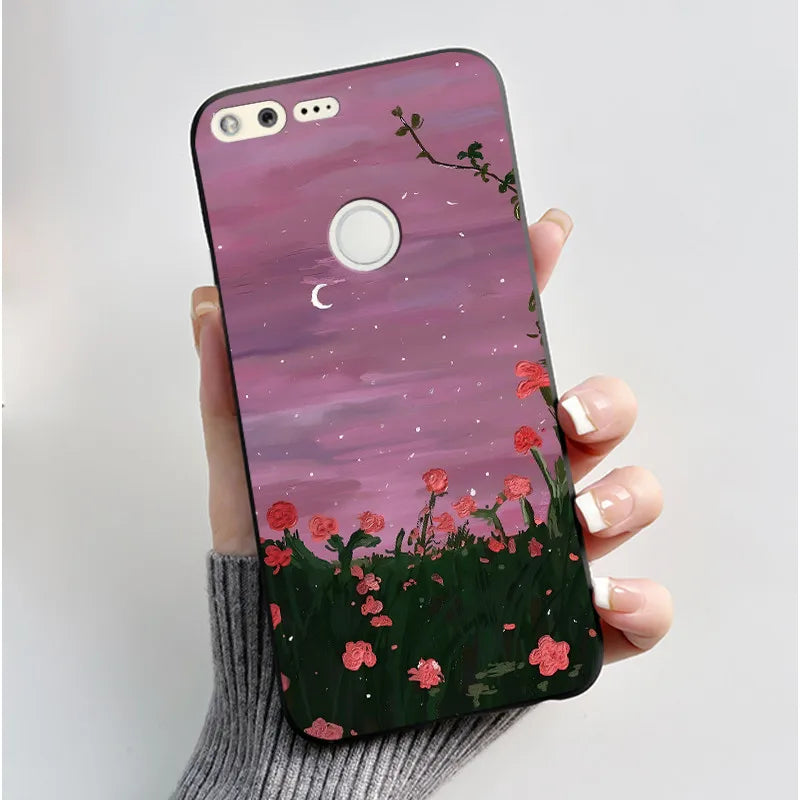 For Google Pixel 1 Case Aesthetic Cute Cat Shockproof Silicone TPU Soft Back Cover for Google Pixel 1 Pixel1 XL Phone Case Coque