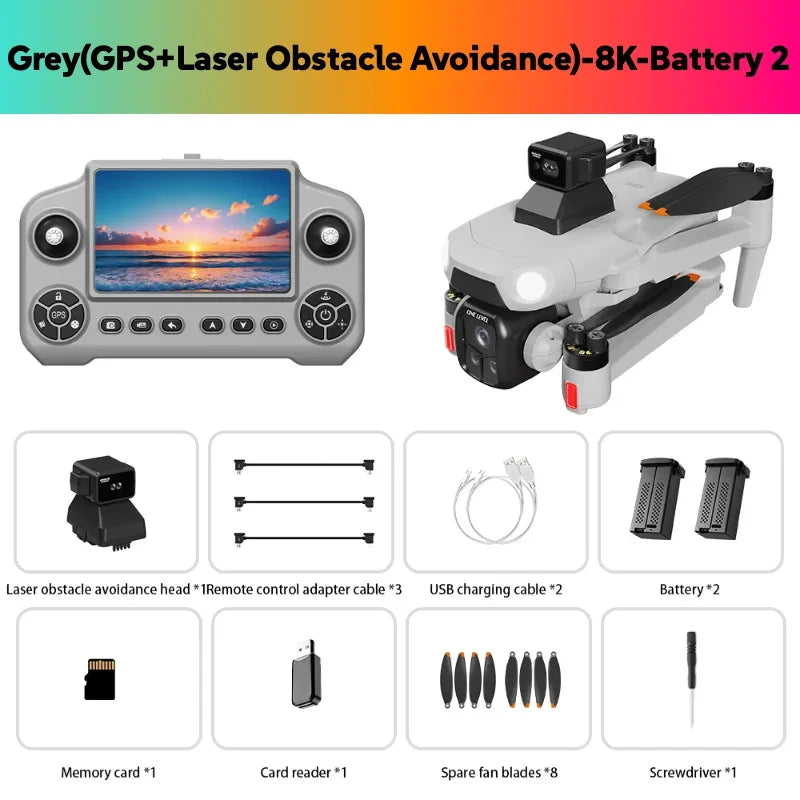 Original A1R 3S Original 8K Drone 4K 5G GPS 360° Laser obstacle avoidance Brushless Foldable Quadcopter RC Distance 3KM Dron