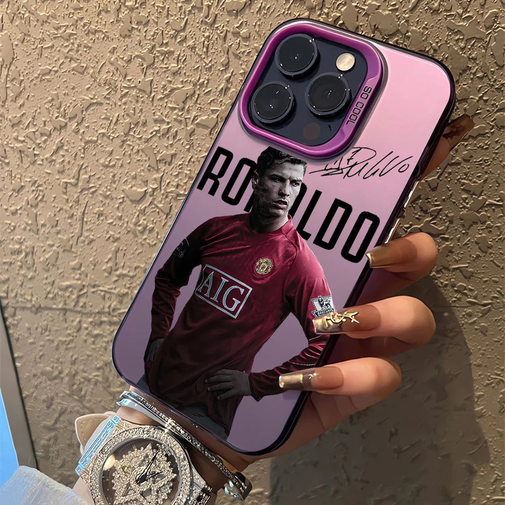 Phone Case For  Famous football players C-CR7 iPhone 17 17e 16e 16 15 14 13 12 11 mini Pro Max Air Plus Anti Fall Matte Cover