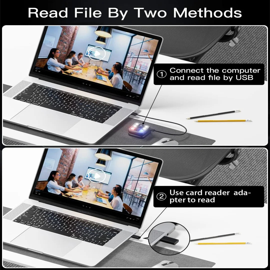 Mini Camera with Audio & Video Recording Recorder - Flashlight Headlamp Waterproof Cam for Home Outdoor Fishing Camping