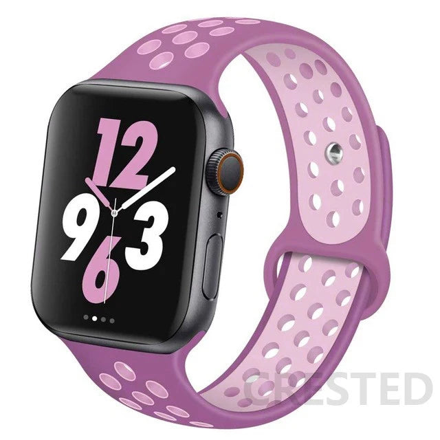 Sport Strap For Apple Watch band 44mm 40mm 49mm 45mm 41mm 42mm Breathable bracelet correa iWatch Series Ultra 4 12 11 10 9 8 SE