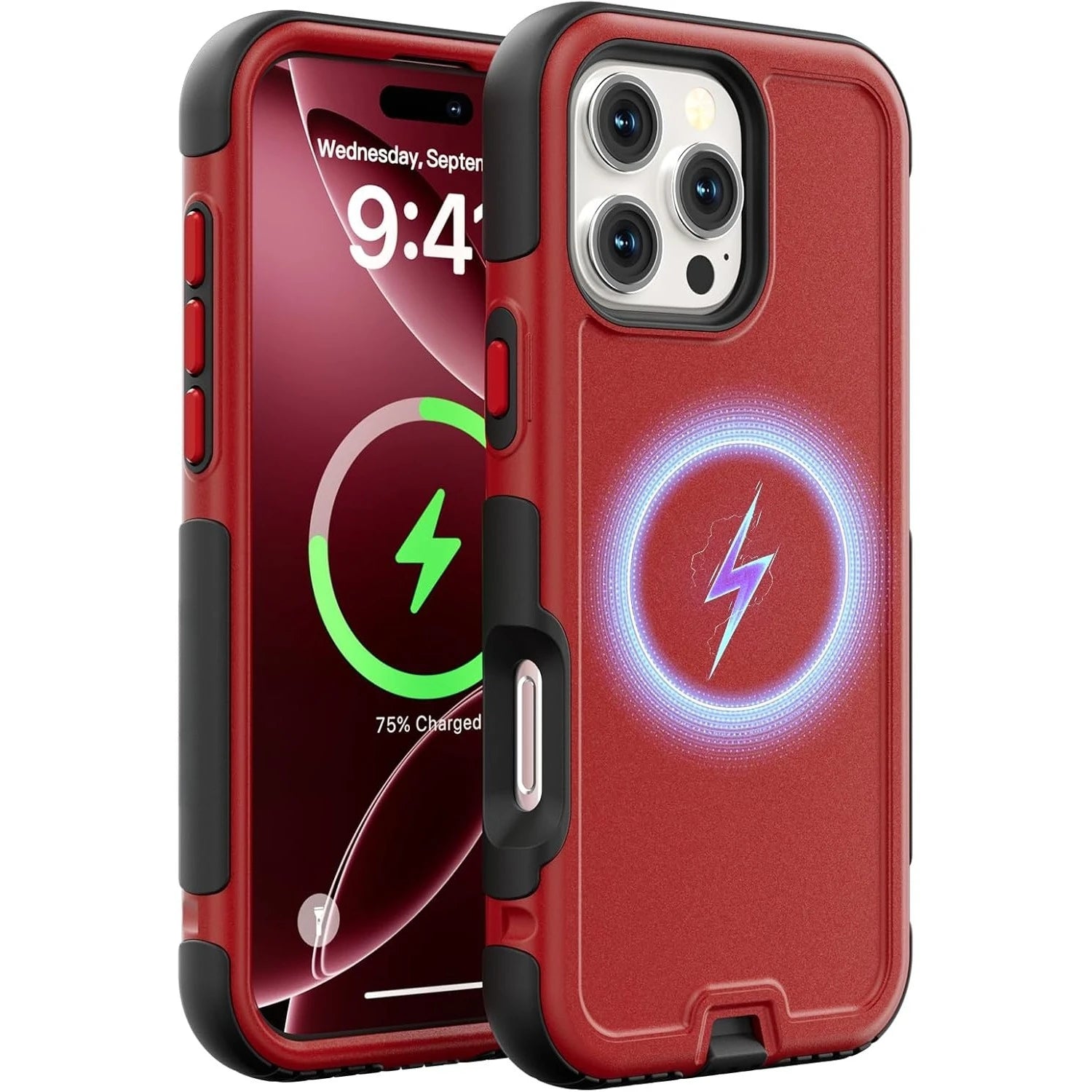 For MagSafe Heavy-Duty Armor Phone Case For IPhone 16/15/14 Pro Max Plus Magnetic Charging Military Grade Drop Protection Cover
