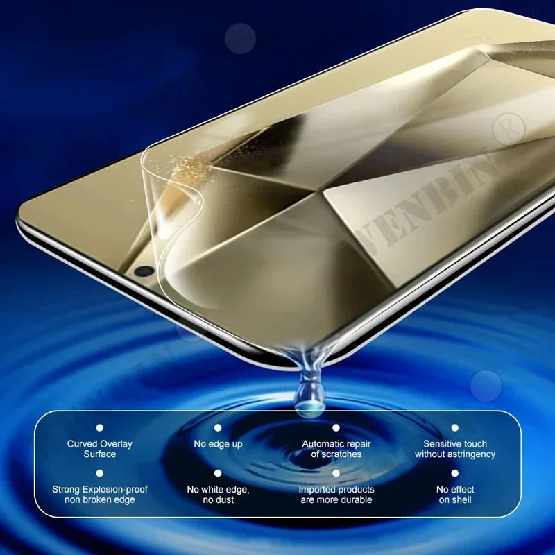 5 Pcs Full Cover Hydrogel Film For Samsung S26 S25 S24 S23 Ultra Plus S24 FE Galaxy A56 A55 A36 A35 A16 A15 Screen Protector