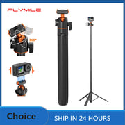 Flymile Tripod for DJI OSMO Action 6/Nano With Mount Base Quick-release Tripod 140CM Selfie Stick Photography Accessories