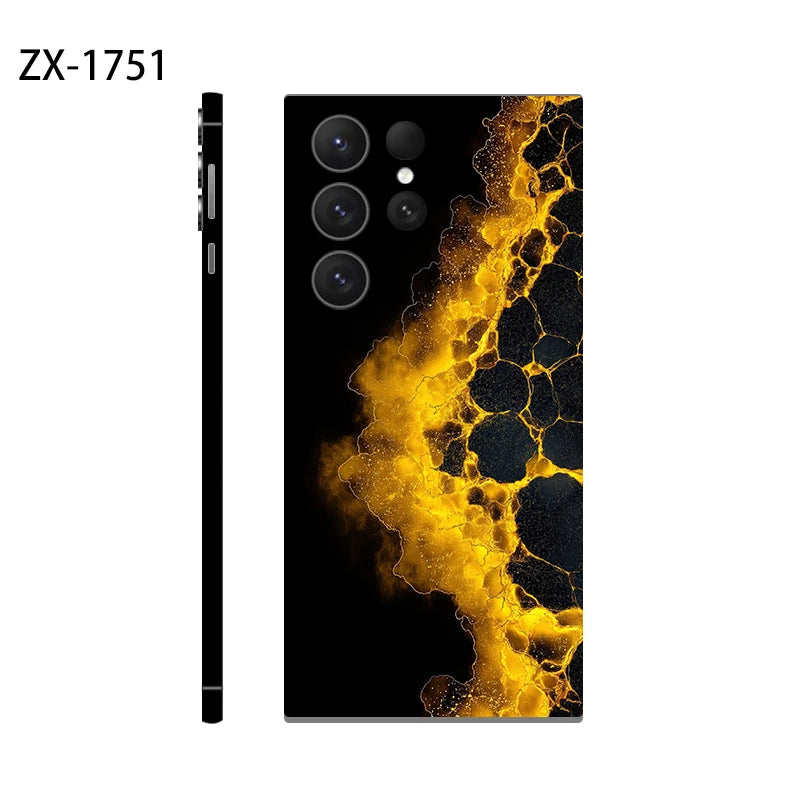 Skin Sticker for Samsung Galaxy S24 S23 S22 S25 Ultra S25 EDGE Decals Back Film Cover Screen Protector Wrap Ultra Thin