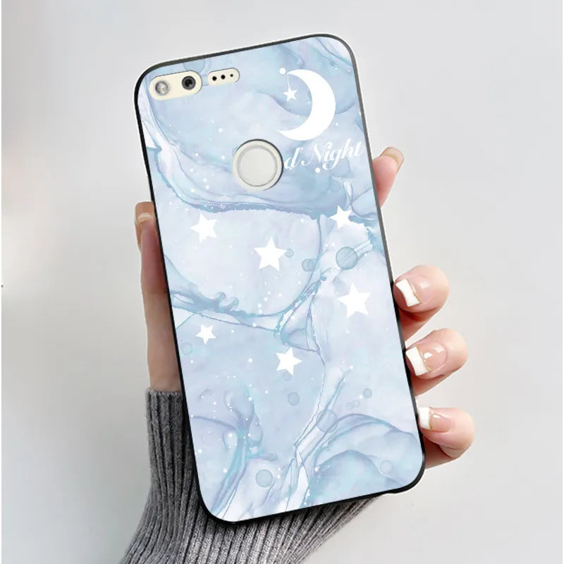 For Google Pixel 1 Case Aesthetic Cute Cat Shockproof Silicone TPU Soft Back Cover for Google Pixel 1 Pixel1 XL Phone Case Coque