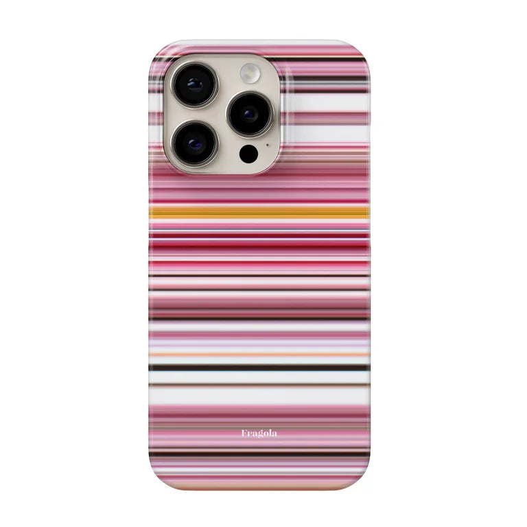 Fragola New Coloful Stripes Phone Case for iPhone 17 16 15 14 13 12 11 Air Pro Max X XS XR XSMax 7 8 Plus Glossy Film Hard PC