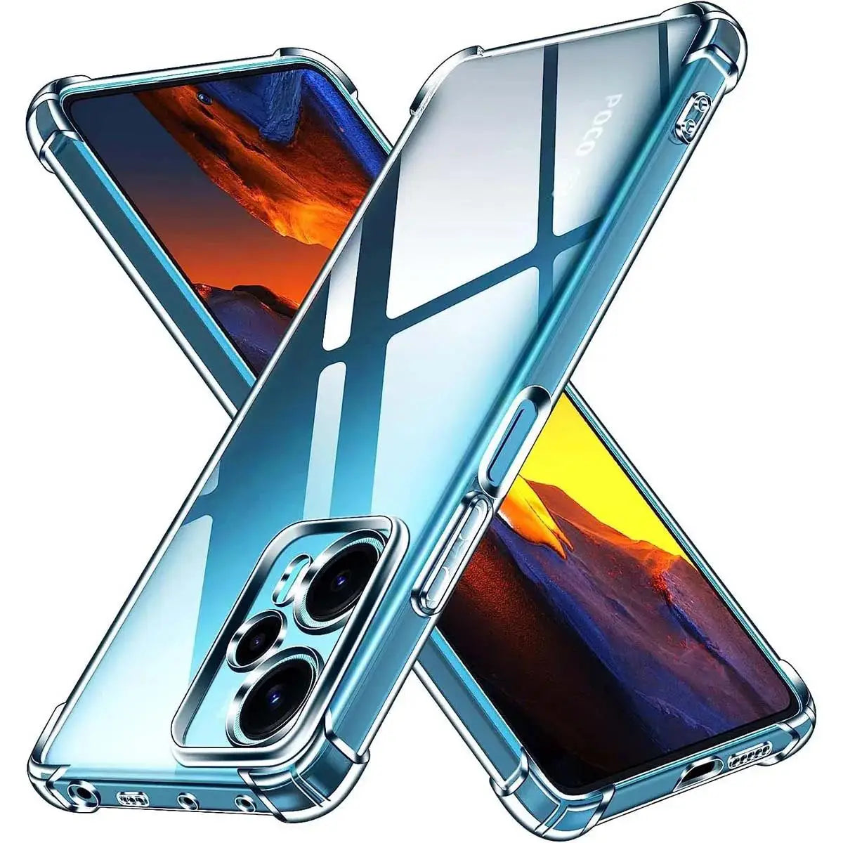 Transparent Phone Case For Google Pixel 9 8 7 6 Pro XL 6A 7A 8A 9A Thick Silicone Shockproof Cover Airbag Bumper Soft Back Cover