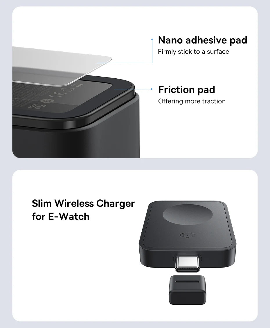 Baseus 3 in 1 Magnetic Wireless Charger Stand 15W Fast Wireless Charging 25W Desktop Dock Station For iPhone16 15 14 13 Airpod